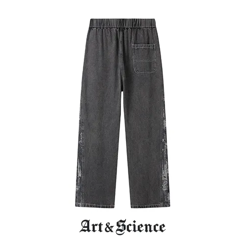 Art & Science Black Washed Distressed Jeans Back