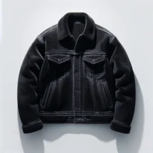 Midnight Black Faux Fur Jacket